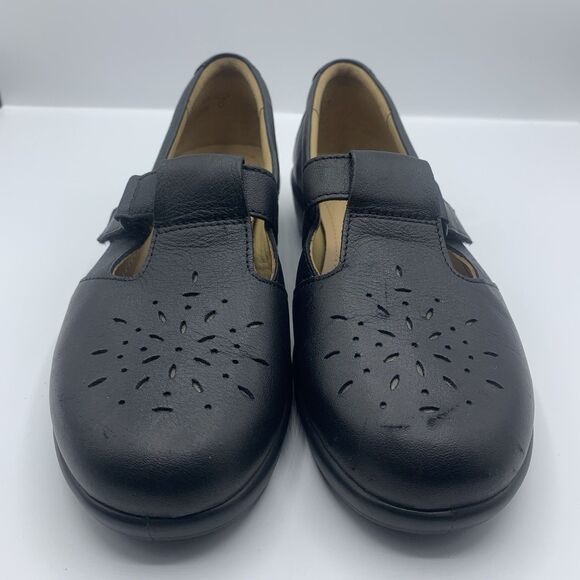 Hotter Sunset Black Leather Comfort Shoes, Womens US 6.5 - Picture 6 of 8